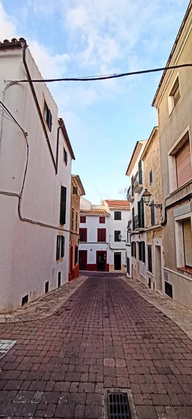 Vista Vislumbres Del Pueblo Alaior Menorca Islas Baleares España —  Fotos de Stock