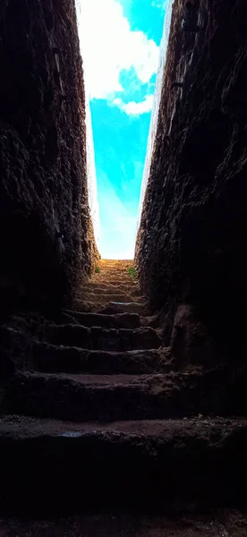 Cova Des Pardals Menorca Balear Adaları Spanya Deniz Mağarası Balıkçılar — Stok fotoğraf