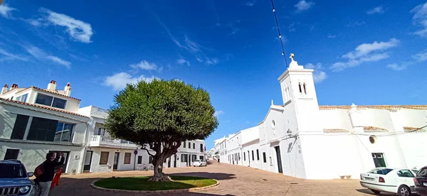 Fornells Templom Menorca Baleár Szigetek Spanyolország — Stock Fotó