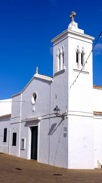 Chiesa Fornells Minorca Isole Baleari Spagna — Foto Stock