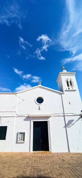 Церковь Форнеллс Менорка Балеарские Острова Испания — стоковое фото