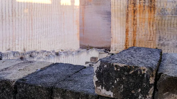 Lthica Pedreres Hostal Menorca Balearic Islands Spain Sandstone Quarry Cut — Stock Photo, Image
