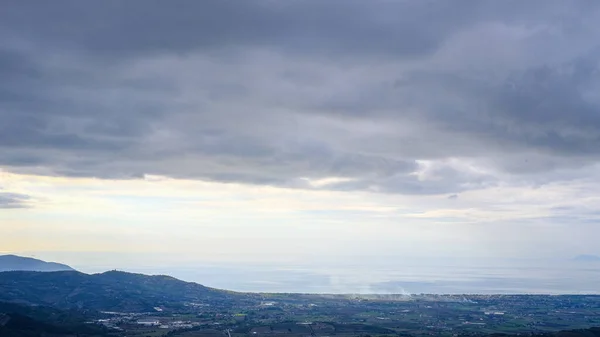 Panorama Trentinara, Terrazza Konsolosu Cilento, Campania, İtalya 'dan görüldü