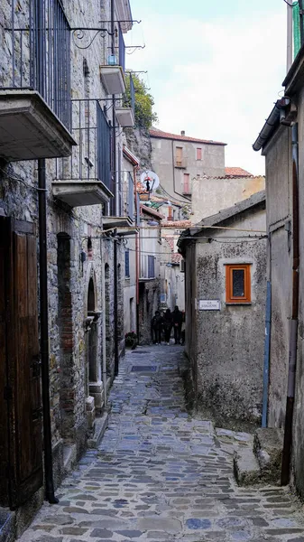 Castelsaraceno Köyünün Manzarası Basilicata Talya — Stok fotoğraf