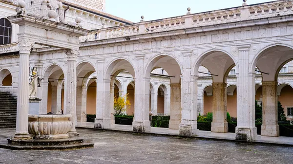 Vista Abadía Montecassino Cassino Lacio Italia — Foto de Stock
