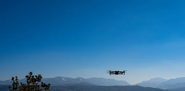 Dron Vuelo Con Campo Parte Inferior —  Fotos de Stock