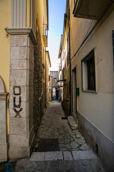 Taurasi Avellino Włochy Widok Zabytkowe Centrum — Zdjęcie stockowe