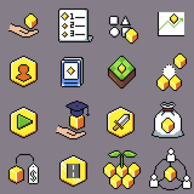 Web sitesi, uygulama, yazdırma, belge, poster tasarımı vb. için funken piksel olmayan simge