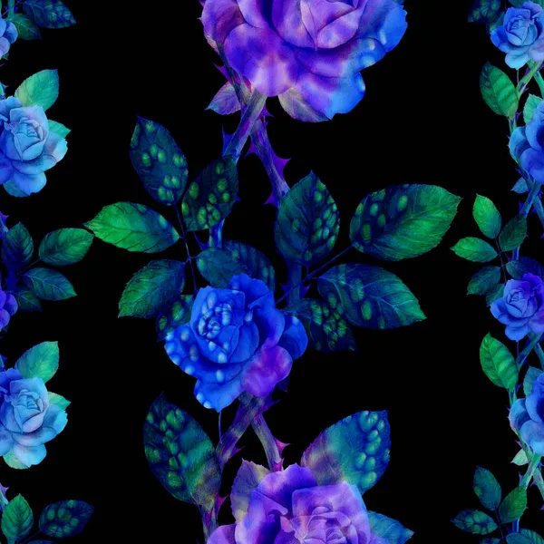 Růže Abstraktní Tapeta Květinovými Motivy Bezproblémový Vzorec Tapeta Použijte Tištěné — Stock fotografie