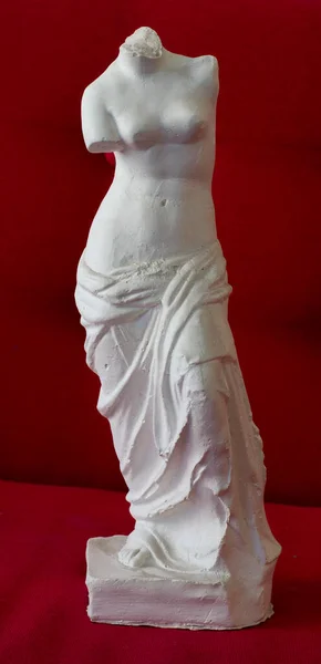 Kadın Gövdesi Alçı Modeli Döküm Çizim Için Nesne Nsan Anatomisi — Stok fotoğraf