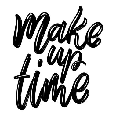 Barışma zamanı. Beyaz arkaplanda harf cümlesi izole edildi. Poster, kart, afiş ve el ilanları için tasarım elemanı. Vektör illüstrasyonu