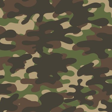 Kamuflaj deseni. Poster, kıyafet dekorasyonu, kart, pankart için tasarım elemanı. Vektör illüstrasyonu