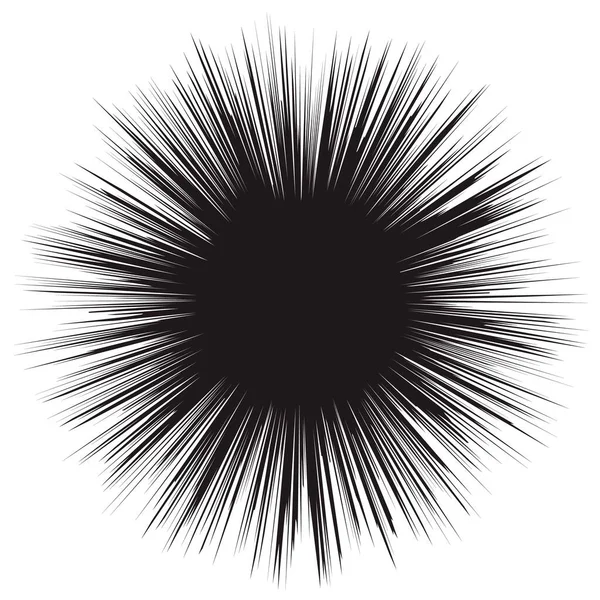 Trou Noir Illustration Explosion Sur Fond Blanc Illustration Vectorielle — Image vectorielle