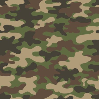 Kamuflaj deseni. Poster, kıyafet dekorasyonu, kart, pankart için tasarım elemanı. Vektör illüstrasyonu