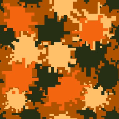 Kamuflaj deseni. Poster, kıyafet dekorasyonu, kart, pankart için tasarım elemanı. Vektör illüstrasyonu