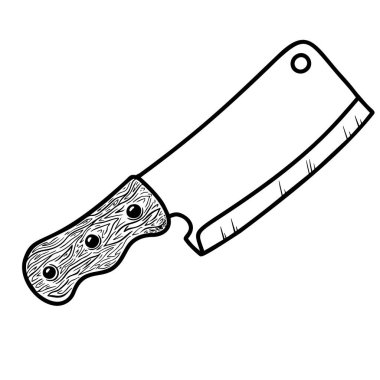 Et satırının gravür tarzında tasviri. Logo, etiket, amblem, işaret, rozet tasarımı. Vektör illüstrasyonu 