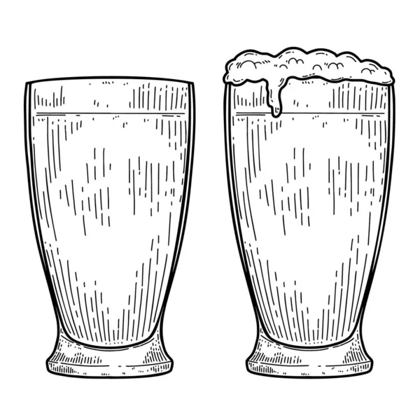 Ilustrace Hrnku Piva Izolovaného Bílém Pozadí Design Prvku Pro Logo — Stockový vektor