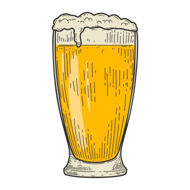 Bira fincanının kabartma tarzında eski bir tasviri. Logo, etiket, amblem ve imza için tasarım ögesi. Vektör illüstrasyonu