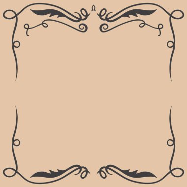 Vahşi batı tarzında eski, boş bir çerçeve. Poster, kart, afiş, el ilanı için vektör tasarımı ögesi.