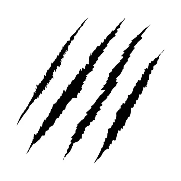 Les Griffes Rayent Sur Fond Blanc Élément Design Pour Logo — Image vectorielle