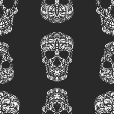 Şekerkafalar ile kusursuz desen. Poster, kart, pankart ve tişört için tasarım elemanı. Vektör illüstrasyonu