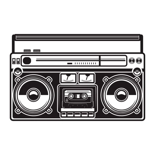 Illustration Boombox Isolated White Background Design Element Poster Card Banner — Stock Vector