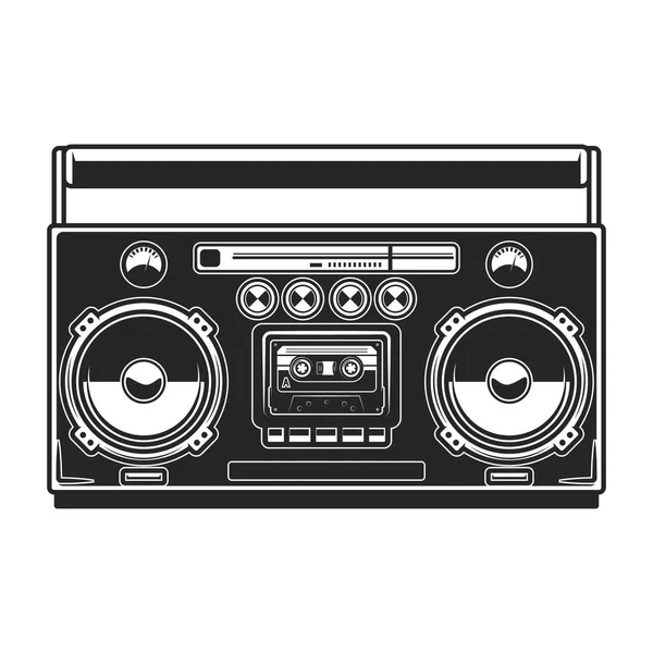 Illustration Boombox Isolated White Background Design Element Poster Card Banner — Stock Vector