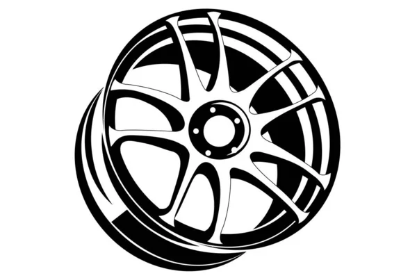Alloy Wheel Vector Image — Stock Vector