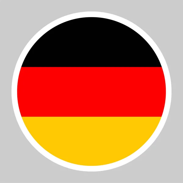 Flag Germany Vector Illustration Flat Icon — Stock Vector