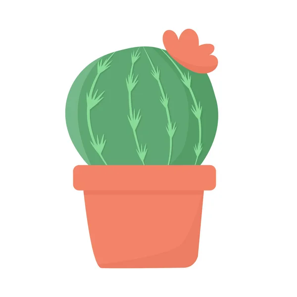 Kaktus Kolorowym Puli Wektor Ilustracji — Wektor stockowy