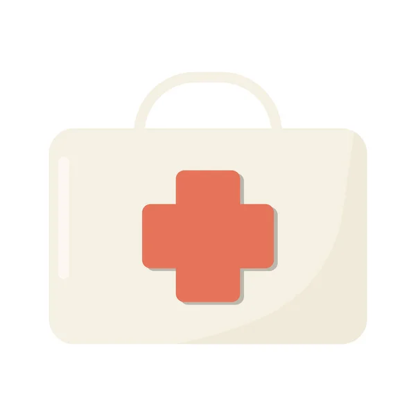 First Aid Kit Vector Flat Illustration — Vetor de Stock