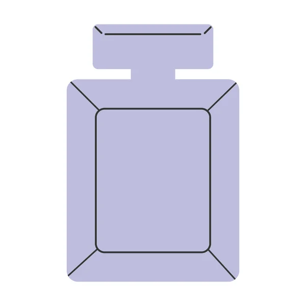 Flacon Parfum Verre Vecteur Eau Toilette Plat Illustration Flacon Parfum — Image vectorielle