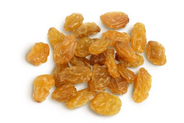 Sarı üzüm, kırpma yolu olan beyaz arkaplanda izole edilmiş. Üst Manzara. Düz yatıyordu