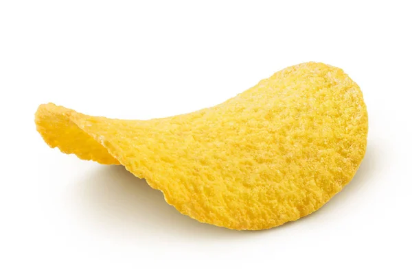 Potato chips isolated on white background with clipping path and full depth of field. — Stock Photo, Image
