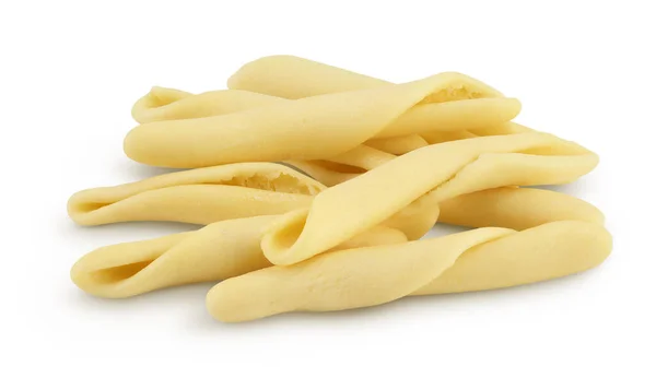 Typical Calabrian Pasta Called Maccheroncini Also Known Maccheroni Isolated White — 스톡 사진