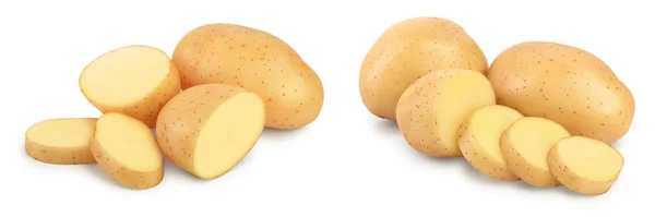 Young Potato Isolated White Background Harvest New — Stock Photo, Image