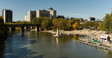 Winnipeg Manitoba Kanada Sonbaharın ortasında