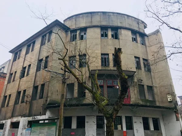 old abandoned building in the city