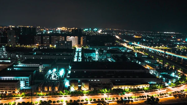 night view of the city of barcelona