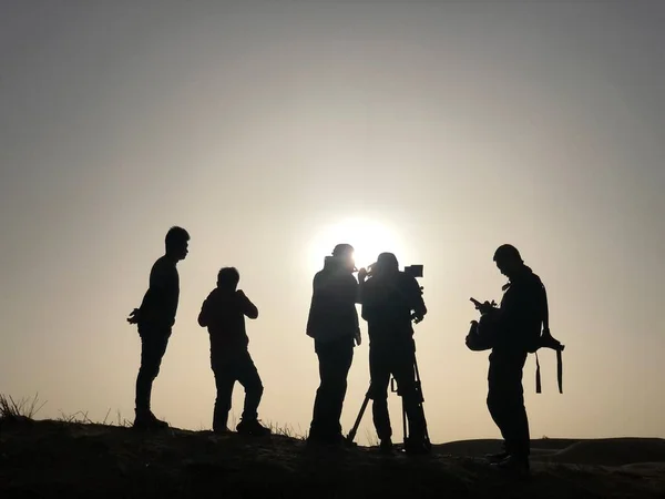 group of people and their team, friends, silhouette, silhouettes