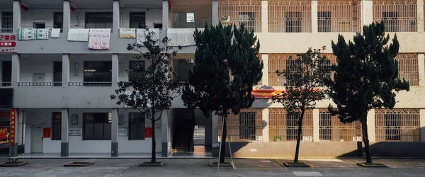 street view of the city of barcelona, spain