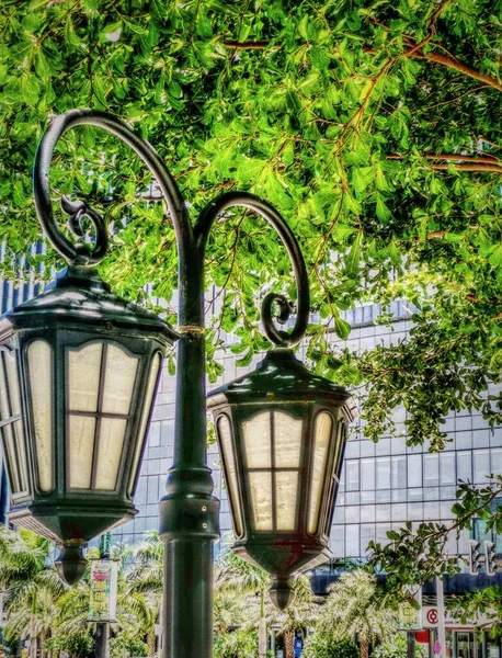 street lamp in the park