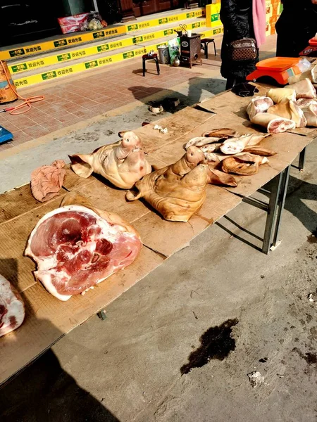 meat in the market