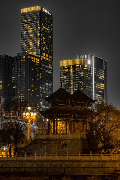 tokyo, japan-circa january, 2019: night view of the city of london, uk