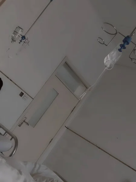 modern hospital room with a lot of white walls