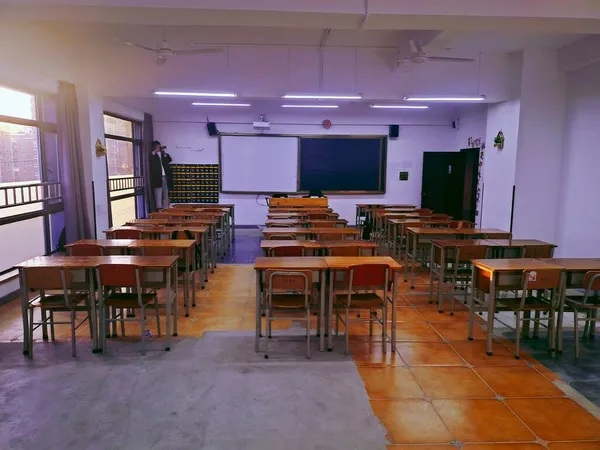 interior of a modern school room