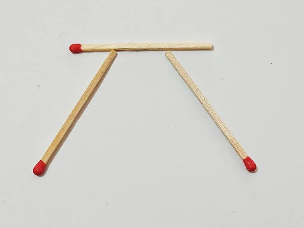 matches on a white background