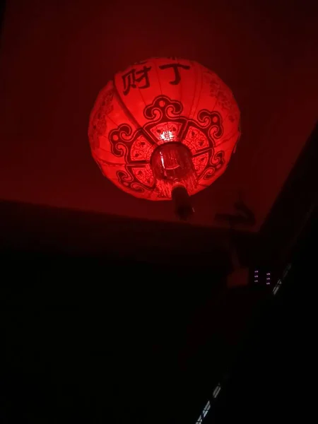 chinese new year lanterns in the night