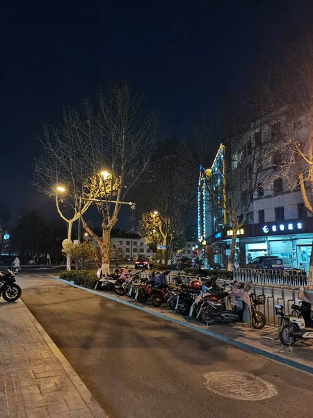 stock image night view of the city of the new year