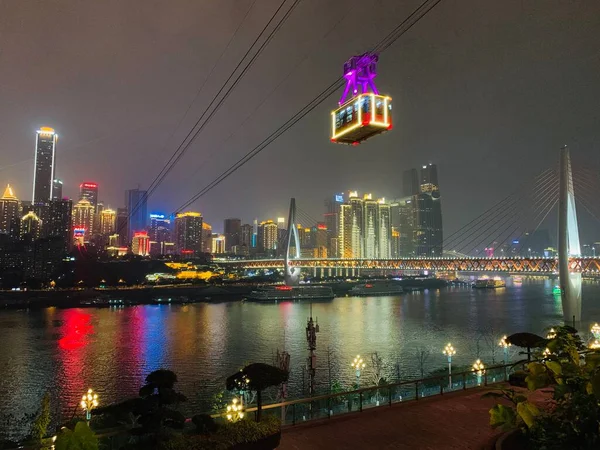 view of the city of the lujiazui park in the morning